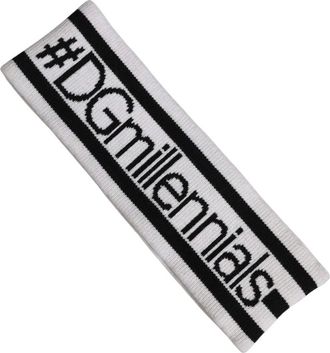 Dolce & Gabbana DGmillennials Knit Headband - - Accessories - Donna - Bianco - ONE SIZE