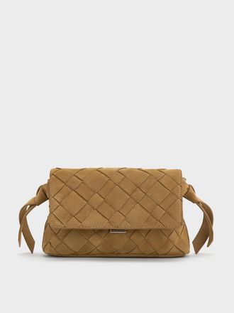 Charles & Keith Ivette Woven Crossbody Bag