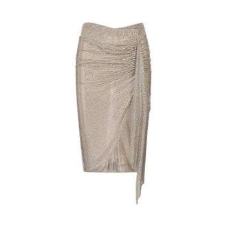 Giuseppe Di Morabito Midi Skirts, female, White, Size: M Crystal-Embellished Midi Skirt
