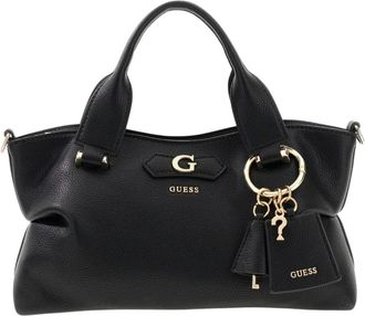 Guess Suzy Mini 3 Comp Satchel - Dames - Handtassen - Zwart - ONE Size - Tassen