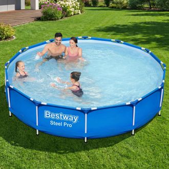 Bestway Piscina fuori terra Steel Pro Bestway rotonda, 366x76 cm