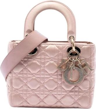 Dior Pre-owned Lady Dior - Dames - Vintage Handtas - Roze - ONE Size - Leer - Vintage