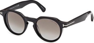 Tom Ford FT1358 THOMAS-02 01K Mens Sunglasses Black Size 49