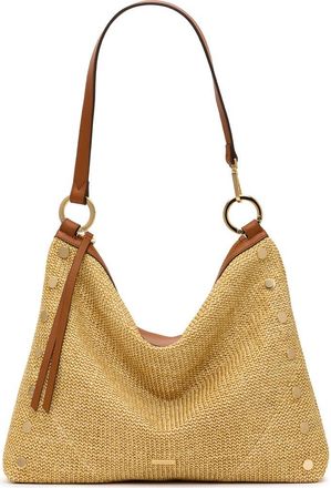 Hammitt Kyle Large Shoulder Bag in Cocoa Raffia/Gold at Nordstrom