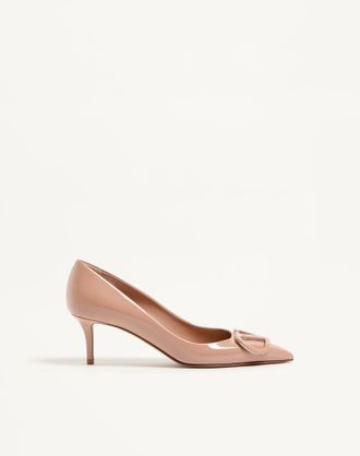 Valentino Garavani VLogo Signature Patent Leather Pumps 60mm Woman ROSE CANNELLE 35.5