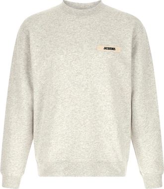 Jacquemus Le Sweatshirt Gros Grain - Heren - Sweatshirts - Grijs - S - Katoen - Hoodies & sweatvesten