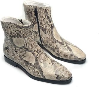 Generic Mens PU Leather Short Boots with Side Zipper Square Pointed Toe Ankle Boots Low Block Heel Casual Boot,Black,6.5 UK