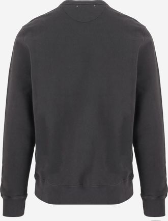Golden Goose Mens Cotton Sweatshirt Dark Grey Knitwear Sweater