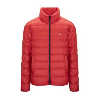 Tommy Hilfiger Winter Jackets, male, Red, Size: XS Hooded Jacket