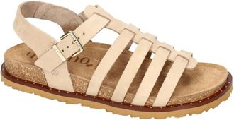 Yokono Schoenen, Dames, Beige, 38 EU, Leer, Bolus-107 Sandal