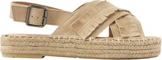 VIA VAI Mondi Noel Espadrilles - Dames - Sandalen - Beige - 39 EU - Leer - Schoenen