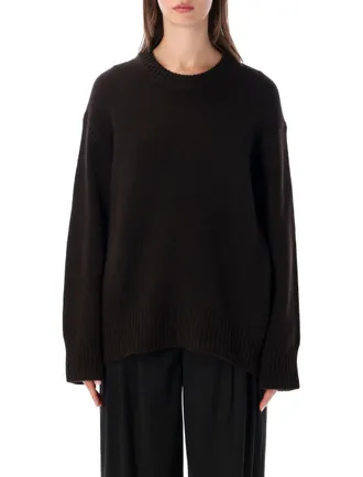 Lisa Yang Noor Relaxed-Fit Ribbed Crewneck Sweater