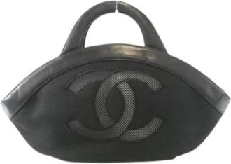 Chanel Pre-owned Vintage Mesh Handbag - Dames - Vintage Handtas - Zwart - ONE Size - Leer - Vintage