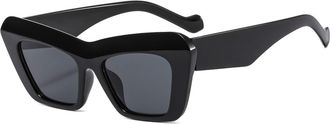 Generic Mens Outdoor Vacation Sunglasses Womens Commuter Sports Driving Sun Glasses(Black)