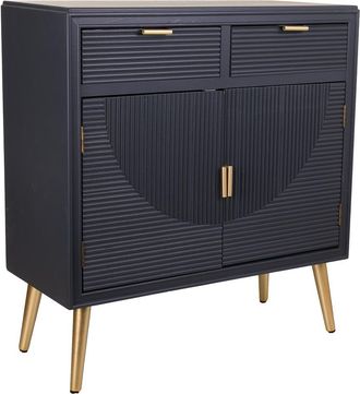 Wanderlust Deco Recibidor De Madera Gris Oscuro 80x36.5x85.5