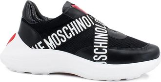 Love Moschino Running 60 Sneakers - Dames - Sneakers - Zwart - 35 EU - Leer - Schoenen