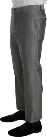 Dolce & Gabbana Black Stretch Crystal Bee Slim Fit Mens Suit