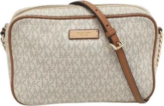 Michael Kors Pre-owned Cross Body Bags, female, White, Size: ONE SIZE Pre-owned Jet Set Travel Camera Bag