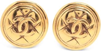 Chanel Orecchini CC a clip 1980-1990 - Oro