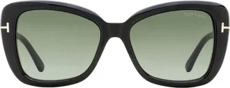 Tom Ford TF1008 Butterfly Acetate Sunglasses - Black