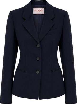 Iceberg Single-Breasted Tailored Notched Lapel Blazer