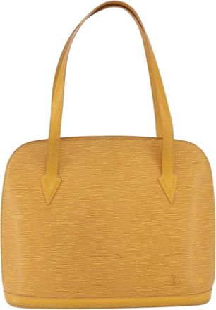 Louis Vuitton Lussac Epi Leather Yellow Leather Handbag (Pre-Owned)