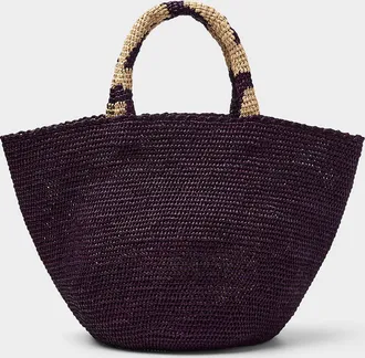 Sans Arcidet Paris Womens Kapity braided raffia tote bag