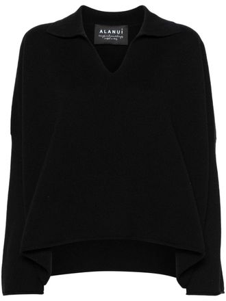 Alanui Geribbelde polotop - Zwart