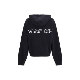 Off-white Logo-Print Cotton Sweatshirt - Black