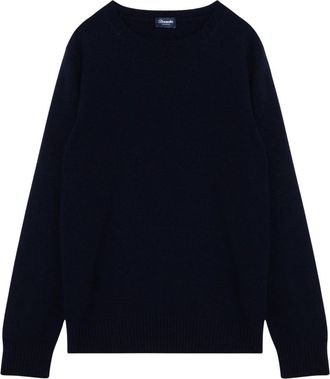 Drumohr Ronde Hals Shirt - Heren - Ronde hals truien - Blauw - XL - Truien & Vesten