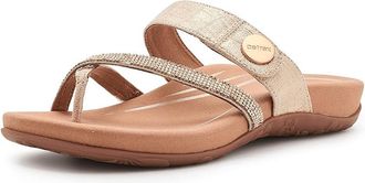 Aetrex Izzy Sparkle Womens Flat Shoes Gold : EU 35 (US Womens 5-5.5) M (B), Synthetic