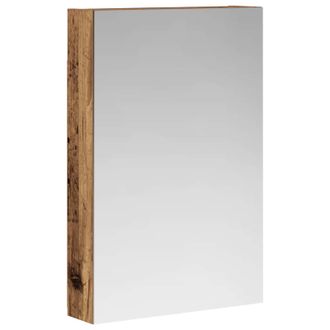 vidaXL Armario Con Espejo De Ba&ntilde;o Madera Vieja 40 X 10,5 X 60,5 Cm Vidaxl