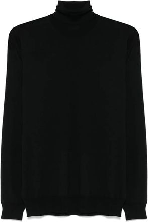 Lardini Maglione in lana a collo alto - Nero