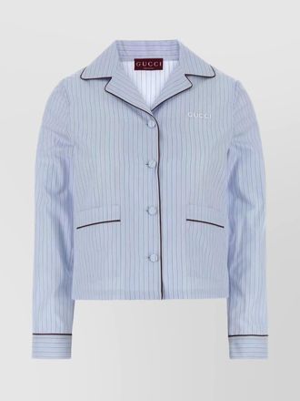 Gucci embroidered cotton shirt