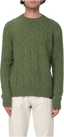Fay Groene Sweater Collectie - Heren - Ronde hals truien - Groen - S - Truien & Vesten