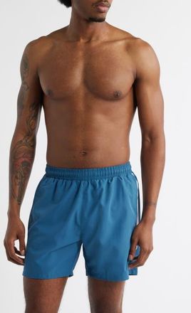 BOSS Dolphin Swim Trunks in Open Blue at Nordstrom, Size Xx-Large