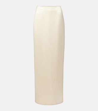 The Row Silk satin maxi skirt