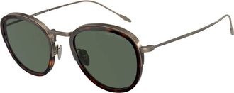 Giorgio Armani Zonnebril - Heren - Zonnebrillen - Zwart - 50 MM - Accessoires