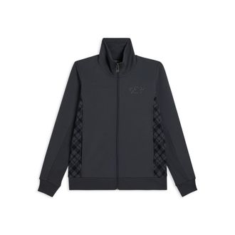 Freddy Felpa full zip con collo alto e inserti geometrici