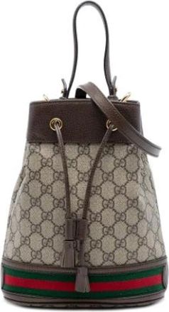 Gucci Pre-owned Bucket Bags, female, Beige, Size: ONE SIZE Pre-owned Bucket Bag