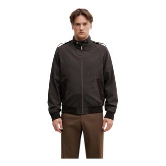 Maison Margiela Schouderdetails Ritssluiting Jas - Heren - Bomber jackets - Bruin - M - Katoen - Jassen