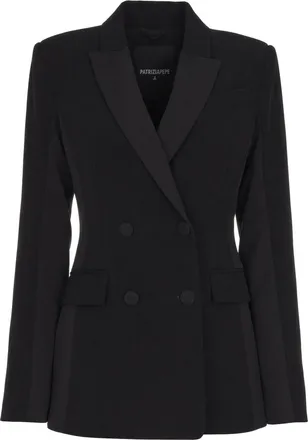 Patrizia Pepe Black Smoking Tuxedo Blazer