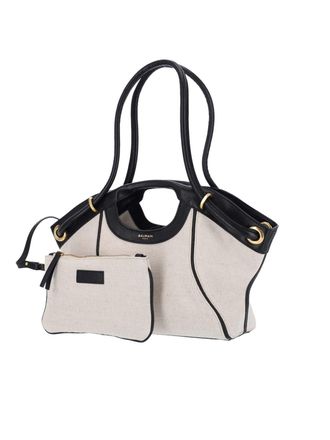 Balmain Womens Bags Beige Cotton
