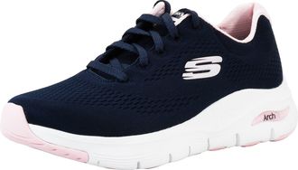 Skechers Womens Arch Fit Big Appeal Lace-Up Sneaker Slate Blue, Blue, 8.5