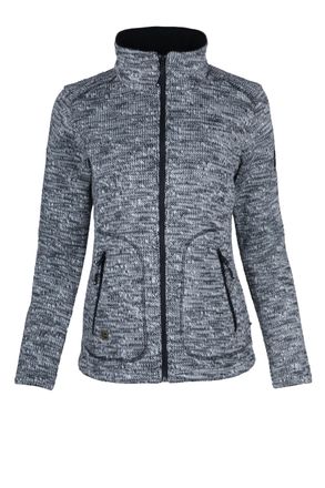 Deproc Strickfleecejacke DEPROC ACTIVE WILLMORE NEW I WOMEN, Damen, Gr. 40/42 (M), weiss (sanftes wei&szlig;), 90% Polyester; 10% Wolle, tailliert, gerader Abschlu