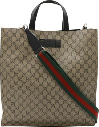 Gucci Soft Gg Supreme 2Way Tote Shoulder Bag (Authentic Pre-Loved)
