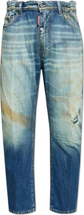 Dsquared2 Grote Borther jeans - Heren - Loose Fit Jeans - Blauw - L - Katoen - Jeans