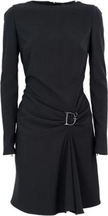 Dsquared2 Stijlvolle Korte Jurk - Dames - Korte kleedjes - Zwart - M - Katoen - Kleedjes