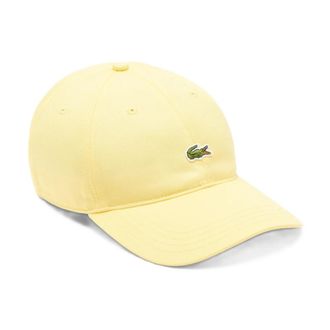 Lacoste Cotton Twill Cap - Heren - Petten - Geel - ONE Size - Katoen - Accessoires