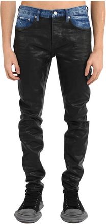 Purple Slim-fit Jeans, male, Black, Size: W32 Slim-fit Jeans